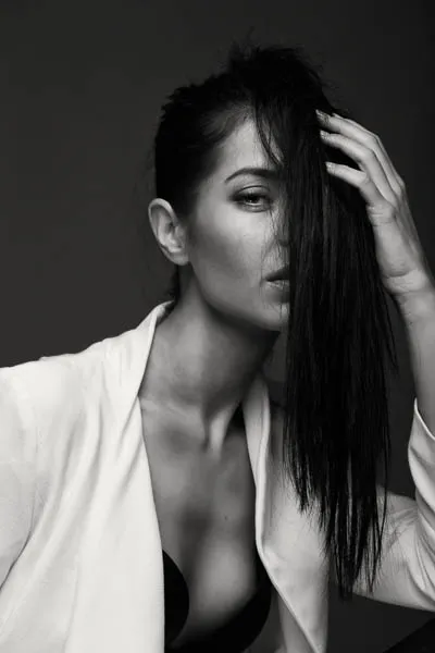 Fashion editorial black intimates pose - agency test