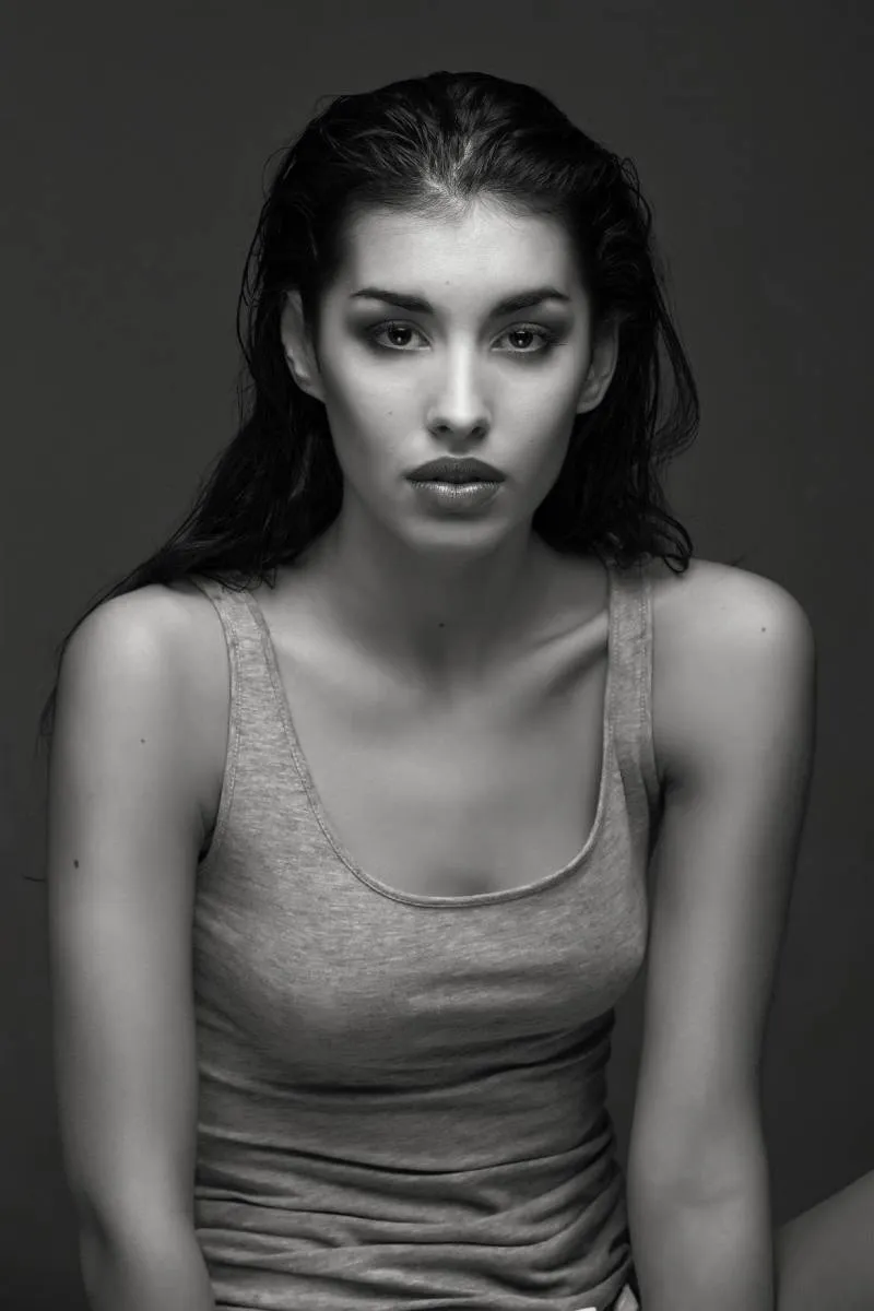 Beauty portrait studio bw - portraits